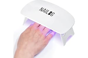 NAILOG Mini 6W UV LED Lamp - Portable Nail Dryer With USB Cable for Gel Polish Manicure - Handheld Light for Curing