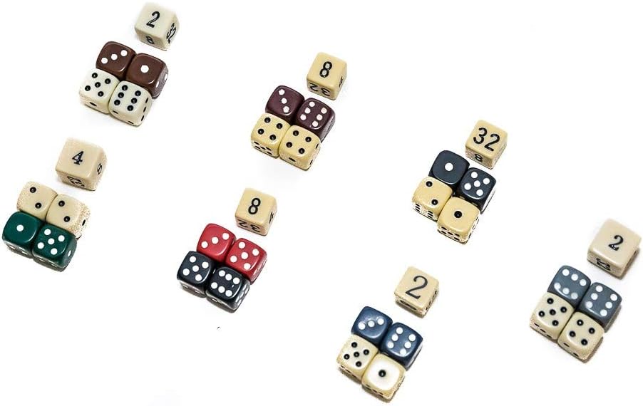Cambor Games Backgammon Dice Sets Brown