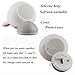 KssFire Portable 2 Models LED Children Night Light Rechargeable Baby Silicone Night Lamp Soft Nursery Lamp Sensitive Tap Control for Baby Bedroom (Blue)
