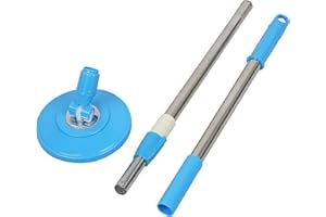Spin Mop Replacement Handle,360 Degrees Rotating Telescopic Replacement Handle Cleaning Tool Accessories Enhanced Thickened V
