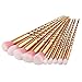 BYBOO 10PCS Unicorn Makeup Brushes Set Professional Foundation Powder Eyebrow Eyeshadow Eyebrow Concealer Lip Brushes Kits Cosmetic Tools(Gold)
