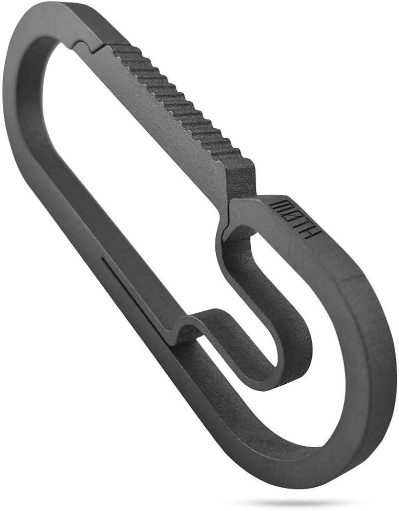 MØTH | The Baxter Titanium Carabiner Keychain | Ultralight Every Day Carry: Clothing