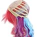 Long Curly Multi Color Rainbow Wig Halloween Anime Cosplay Wigs for Women Girls 24 Inches Long Wavy Heat Resistant Colored Cosplay Costume Lolita Wigs
