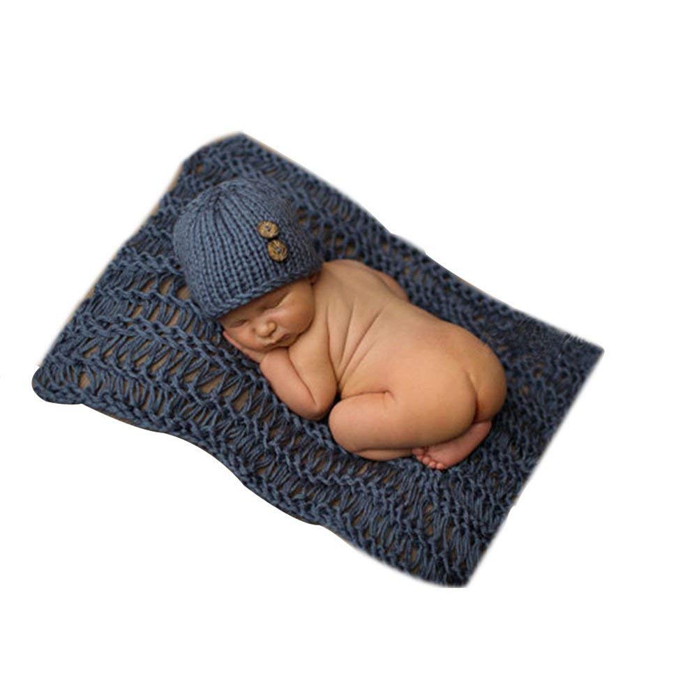 Newborn Baby Girl Boy Crochet Knit Costume Photo Photography Prop Hats Outfits (5)