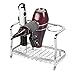 mDesign Steel Bathroom Countertop Hair Tool Storage Organizer Accessory Basket Tray, Vanity Table Holder for Hair Dryer, Straightener, Curling Iron, Styling Products, Hyde Collection - Chrome