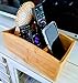 Natural Bamboo Organizer | Kitchen Counter Utensil Storage | Home Office Stationery Desk Caddy | Living Room Table Accessory Remote Holder by Splash Soup