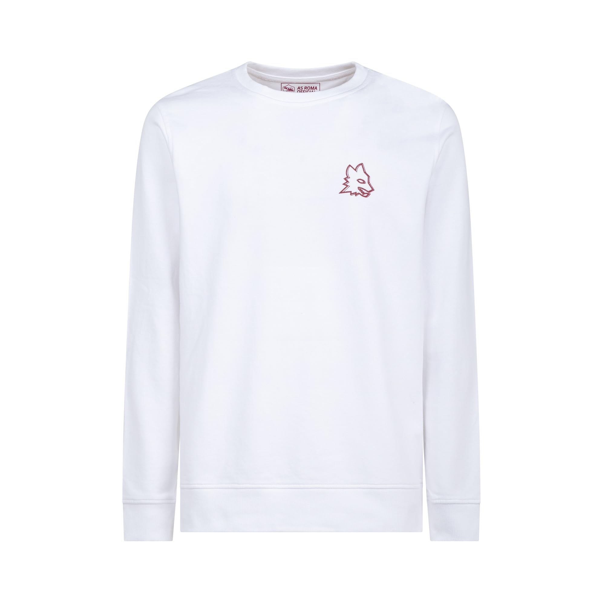 GIL S.R.L. Unisex Swg-lupa Crew Neck Sweatshirt, White, L