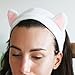 Elastic Cute Cat Ears Headbands- Fomei Women's Lovely Kitty Hair Band, Comfortable Spa Facial Headband, Washable Wrap Headbands for Bath, Makeup and Sport Fits All Head Sizes (8 Pack, Candy Color)