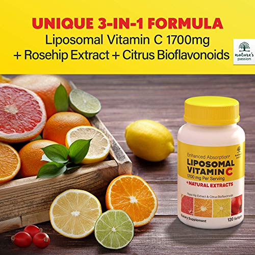 Nature's Passion Liposomal Vitamin C 1700mg Liposomal VIT C Immune