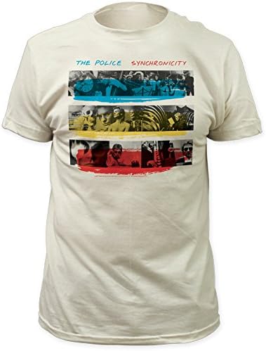 Police Synchronicity Fitted Jersey tee Vintage-White