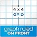TOPS Docket Quadrille Pad, Wire Bound, 8-1/2 x 11-3/4 Inches, Quad Rule (4 x 4 front, 5 x 5 back), White Paper, Dark Green Covers, 70 Sheets per Pad (99616)