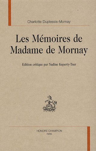 Les  mémoires de madame de Mornay