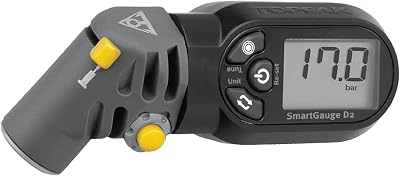 Topeak SmartHead Gauge Digital Tire Gauge 250 psi Presta Schrader Rotating