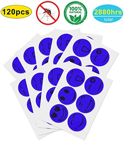 Gogogu 120 Pcs Mosquito Repellent Patches - Natural Bug Repellent Sticker, Non-Toxic, Safe for Kids and Adults