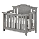 Evolur Fairbanks 5 in 1 Convertible Crib, Storm Grey
