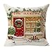 GBSELL Pillow Cover Owl Thanksgiving Turkey Cock Hen Pillow Case Sofa Throw Cushion Cover Home Decor,45cm45cm (Christmas)