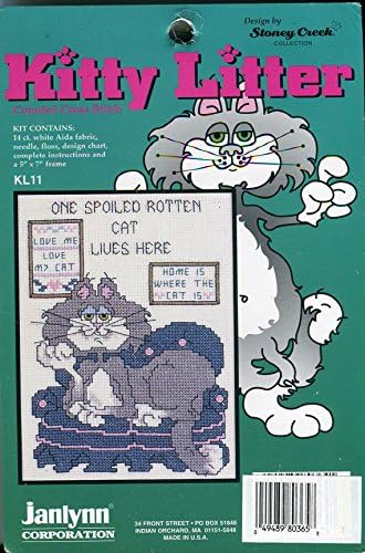 Kitty Litter: One Spoiled Rotten Cat Lives Here (Counted Cross Stitch)