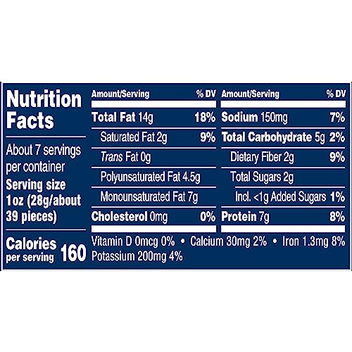 PLANTERS DRY ROASTED PEANUTS, POP & POUR 7 OZ JAR (PACK OF 4)