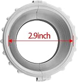 UCEDER 2 Pack Spa Hot Tub Heater Split Nut Unions & Gaskets 2 Inch view 5