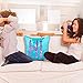 Play Tailor Sequin Pillow Cover Cushion Covers 16x16in Flip Sequins Decorative Throw Pillow Case, Teal Blue and Light Purple (Insert Not Included)