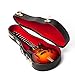 SL Mini Guitar Model Miniature Electric Guitar Toy Music Instrument Sunburst Dollhouse Model Home Decoration