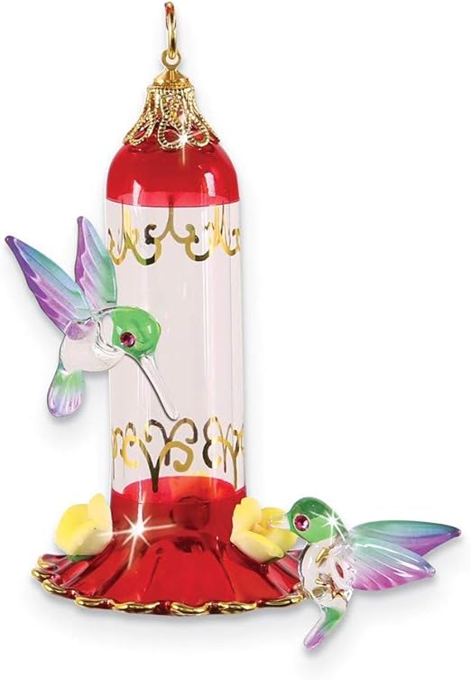 Amazon Com Glass Baron Hanging Hummingbird Feeder Home Kitchen
