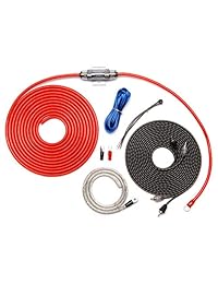 carwires aik ps8000 500 Watt 8 awg coche amplificador instalar kit, 4 AWG