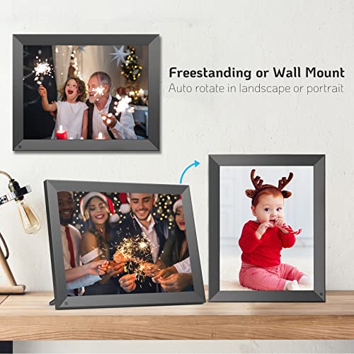 BSIMB 15 Inch Large WiFi Digital Picture Frame(W15A) Unlimited Cloud Storage, 16GB Internal