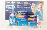 Pack of 75 One touch Ultra test strips and 25 Lancets