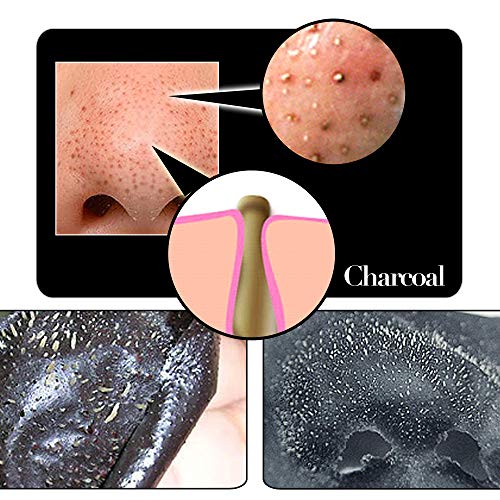 SHILLS Charcoal Mask for Men, Purifying Peel Off Mask, Black Face Mask Peel Off, Black Mask Deep Clean Pore, Blackhead Remover, 1 Bottle (1.69 fl. oz) and a Brush Set
