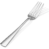 KINGSTONE Forks 12 Piece Dinner Forks Set, 18/10 Stainless Steel, 8.18 Inch | Food Grade Metal Forks, Mirror Polished, Dishwasher Safe, Rust Resistant, for Home Kitchen, Weddings, Parties &amp; Restaurants