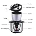 Blusmart CR-26A 7-in-1 Multi-Functional Electric Pressure Cooker, Multi-Use Programmable 6Qt 1000W Cooker |Stainless Steel