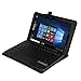 Fintie Case for Nextbook Flexx 9 Tablet, Premium Vegan Leather Folio Cover with Auto Wake and Sleep Feature for Nextbook Flexx 9 8.9 Inch NXW9QC132 Tablet Detached Windows 10 Laptop Notebook, Black