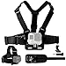 CamKix Body Mount Bundle Compatible with Gopro Hero 8, 7, 6, 5, Black Session, Hero 4, Session, Black, Silver, 3+, 3, DJI Osmo Action - Chest Harness Mount/Head Strap Mount/Wrist Mount/J-Hook