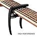 GUITARX X2 Capo for Acoustic Guitar, Electric Guitar Capo - Also For Bass, Ukulele, Banjo and Mandolin - #1 Brand Among Guitar Capos - Aluminum Alloy, Matte Black