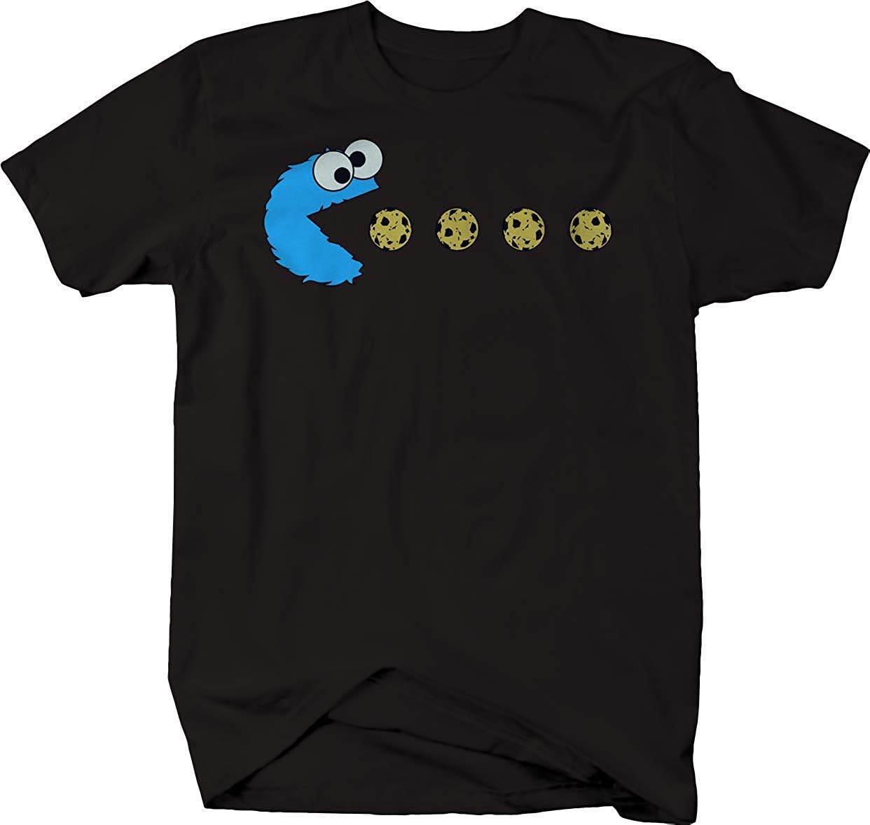 RonaldAMaurer Cookie Monster Packman Cookie Eating Cookies Funny Cool Tshirt