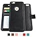 AMOVO Case for iPhone 6 Plus [2 in 1], Vegan Leather 2 in 1 Folio Detachable Wallet Case with Box for iPhone 6 Plus/iPhone 6s Plus case (iPhone 6 Plus/6s Plus(5.5'') Black)