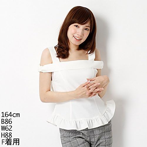 Amazon ハニーバンチ Honey Bunch ブラウス オフショルリボン裾フリルブラウス オフ 01 F シャツ ブラウス 通販