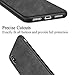SALAWAT for iPhone Xs Case Slim Shock Proof Phone Cover Lightweight Premium PU Leather TPU Bumper PC Protection for iPhone X 5.8 inch (Black)