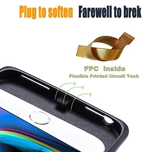 iPhone 6s Plus / 7 Plus / 8 Plus Battery Case, Slim Portable Rechargeable Charger Case - iPhone 6s Plus / 6 Plus 4000mAh by iBatrycas - Black-Unique