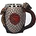 Nemesis Now B3704J7 House Targaryen Tankard Game of Thrones Mug 14cm Grey, Resin w/stainless steel insert