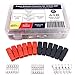Erayco 96 Pcs 15/30/45 Amp Anderson Powerpole Connectors Assortment Kit, Quick Disconnect Terminals Connectors, with Connector Housing and Powerpole Come Unassembled in Box, AWG10-20