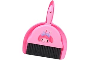 Shoyisenka Mini Broom and Dustpan Set, Portable Handheld Dust Pan with Cleaning Brush Combo for Table, Countertop, Sofa, Key 