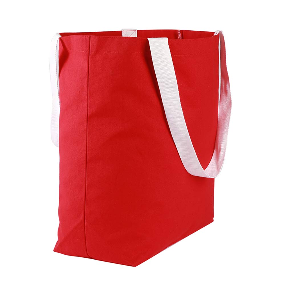 Augbunny Durable 100% Cotton 12oz Canvas Heavy Duty Extra Large Grocery Bag Beach Tote Shopping Bag Multi Purpose Tote.