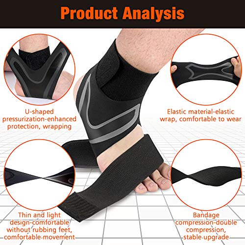 Ankle Support Brace, Adjustable Ankle Compression SHONGYI Support Wrap with Breathable & Elastic