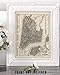 1844 New York City Map Art Print - 11x14 Unframed Art Print - Great Vintage Home Decor Under $15