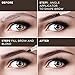 AsaVea Tattoo Eyebrow Pen Waterproof Ink Gel Tint with Four Tips, Long Lasting Smudge-Proof Natural Hair-Like Defined Brows All Day (Natural Brown)