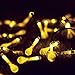Lalapao Christmas Lights 2 Pack 30 LED Solar String Lights Water Drop Xmas Fairy String Outdoor Decorations Waterproof Home Decor Light Perfect for Tree Indoor Patio Garden Party Wedding (Warm White)…