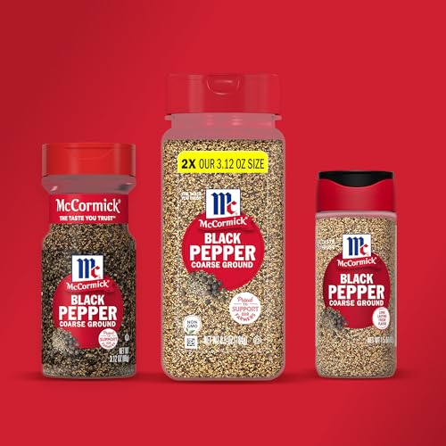 MCCORMICK COARSE GROUND BLACK PEPPER, 3.12 OZ