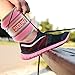 SHOUNg Reflective Ankle/Wrist Weights (1 Pair) with Adjustable Strap for Fitness, Workout, Exercise, Walking, Jogging, Gymnastics, Aerobics and Gym (Pink, 1lbs)